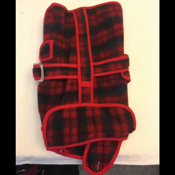 1950’s Vintage Wool Plaid Dog Coat - Picture 2 of 7